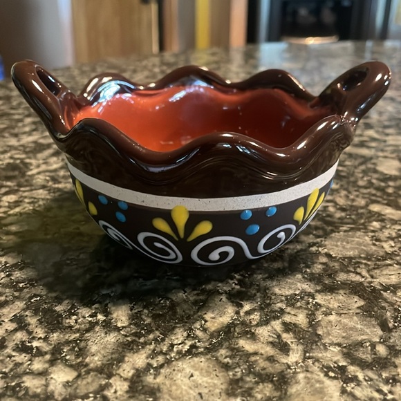 Hand Painted Salsa Bowl - Picture 3 of 6